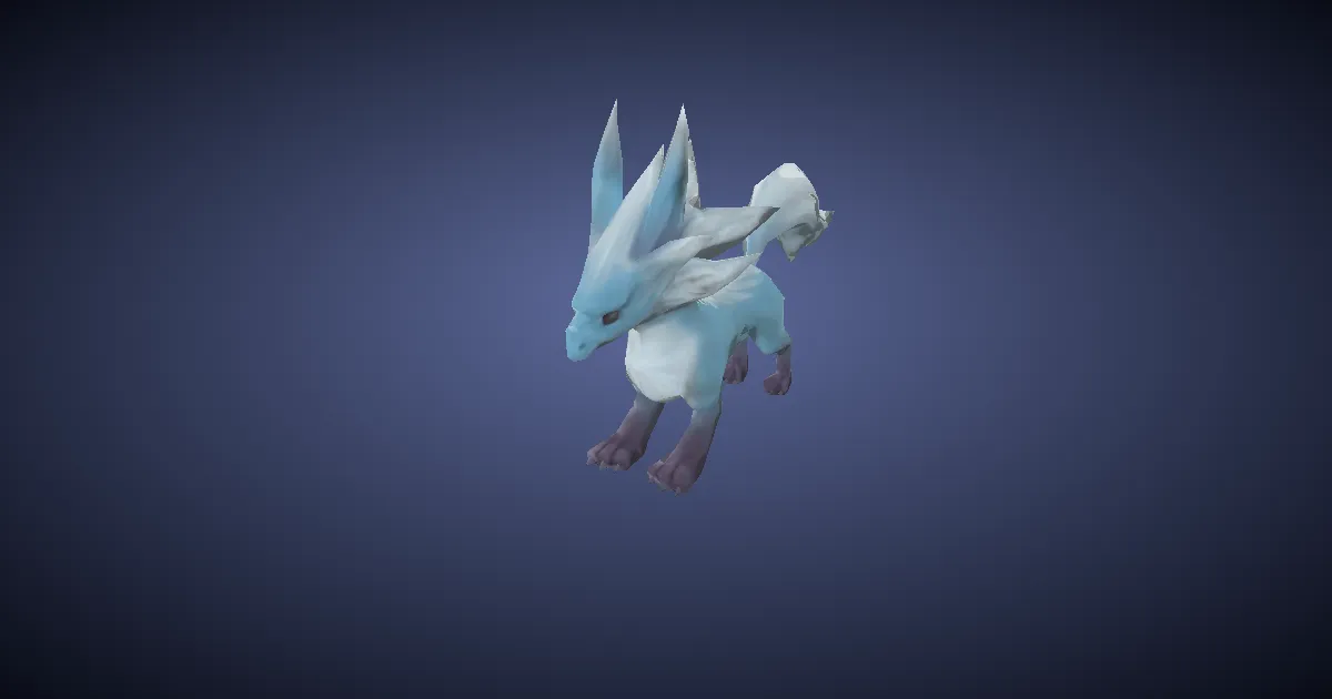 Fenrir-Welpe in 3D