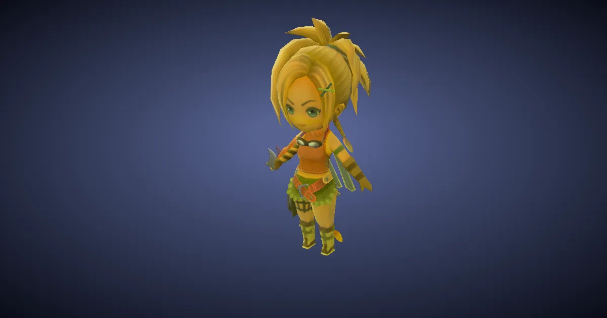 Wind-up Rikku in 3D