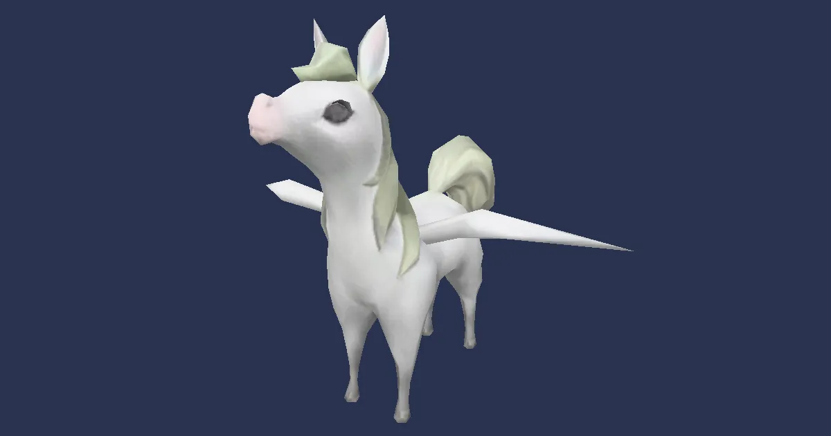 Pegasus colt in 3D