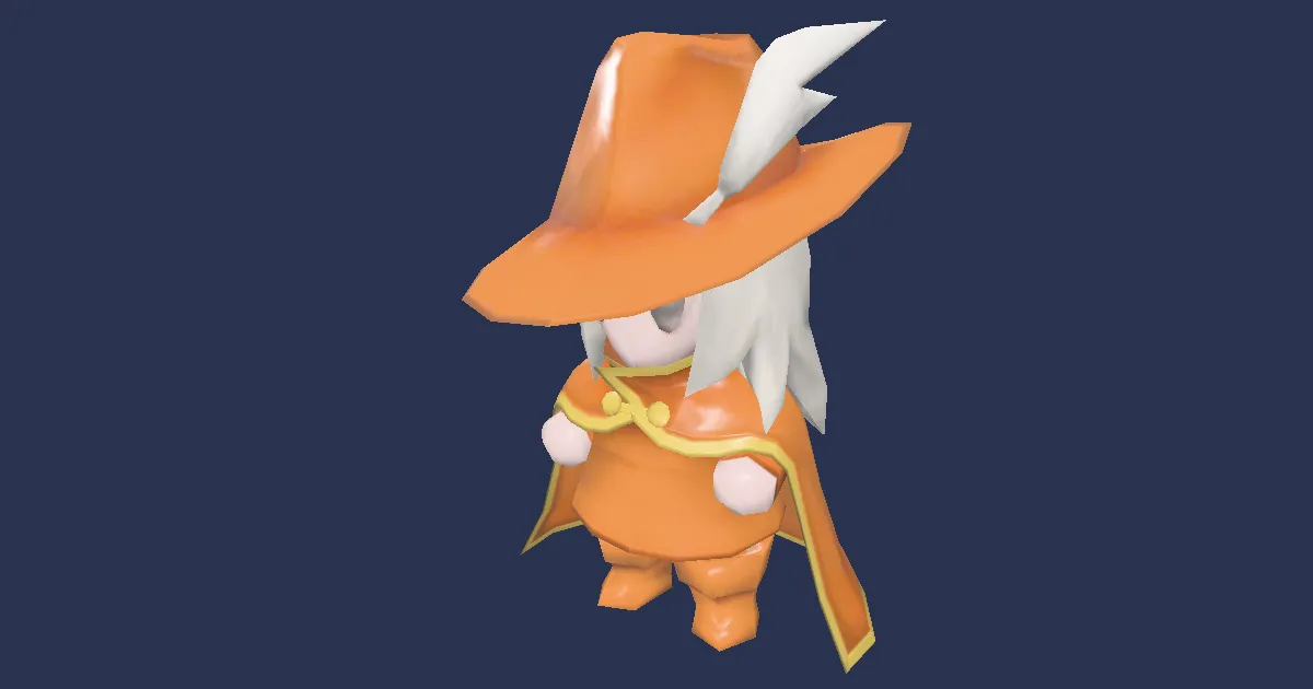 Wind-up red mage in 3D