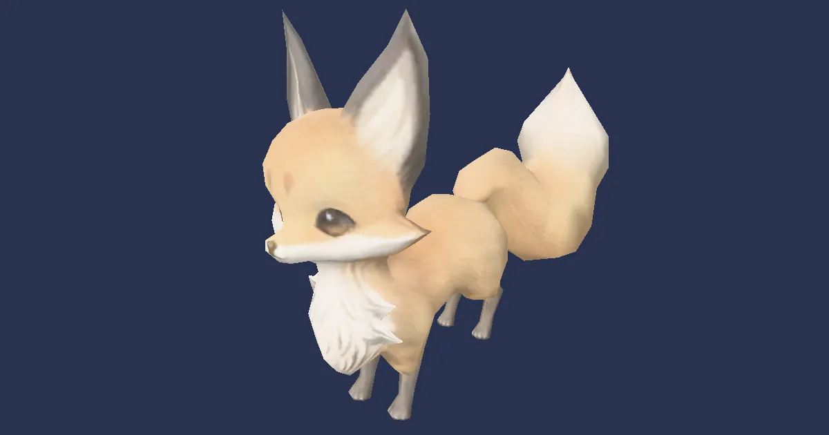 Fox kit in 3D
