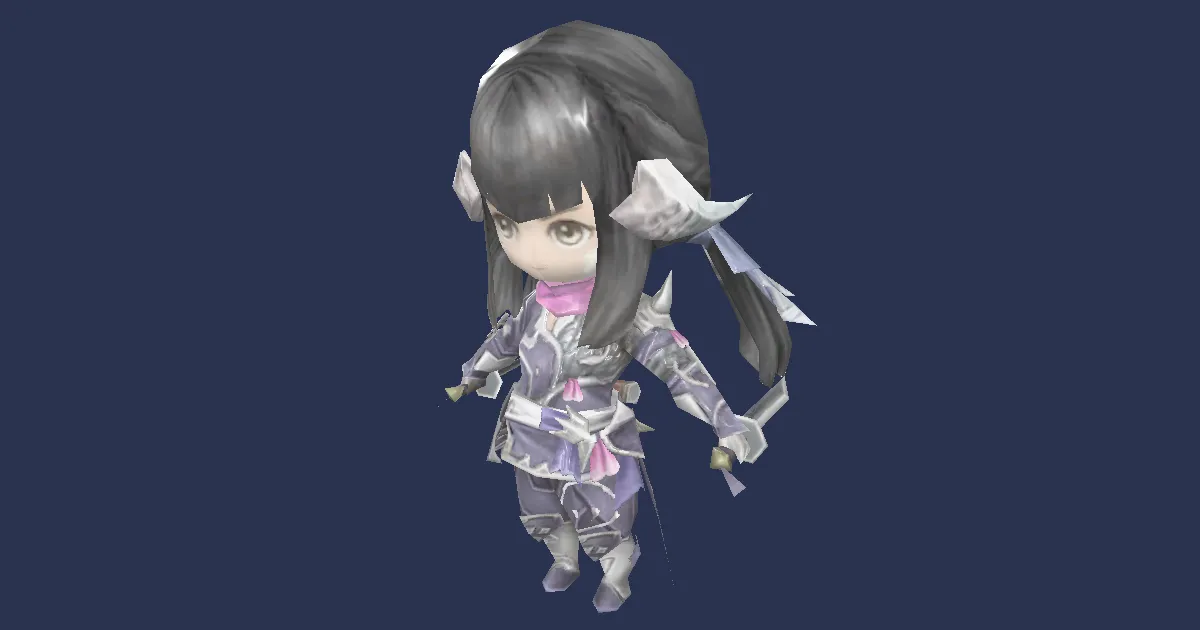 Yugiri miniature revisitée en 3D