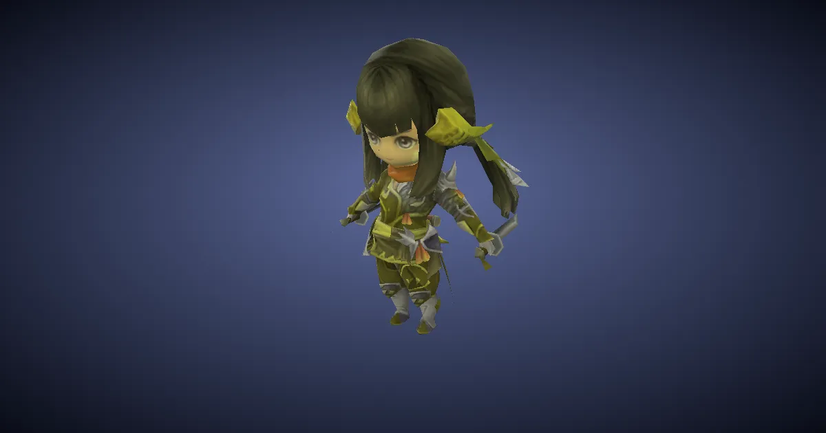 Dress-up Yugiri in 3D