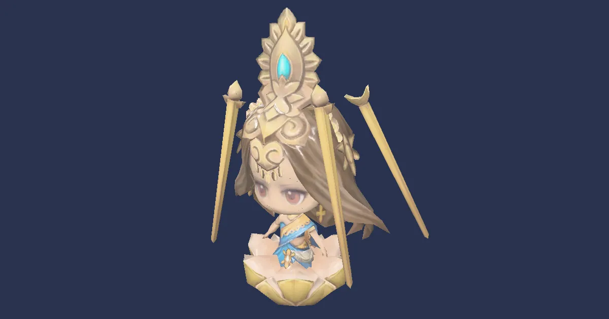 Lakshmi-Puppe in 3D