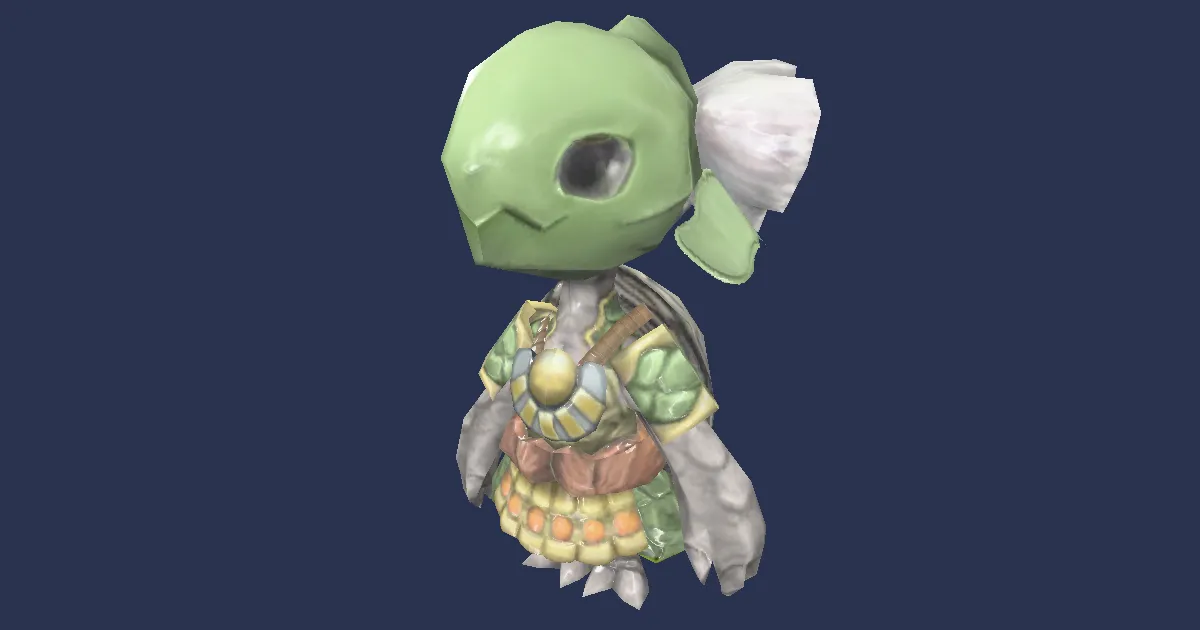 Kojin-Puppe in 3D