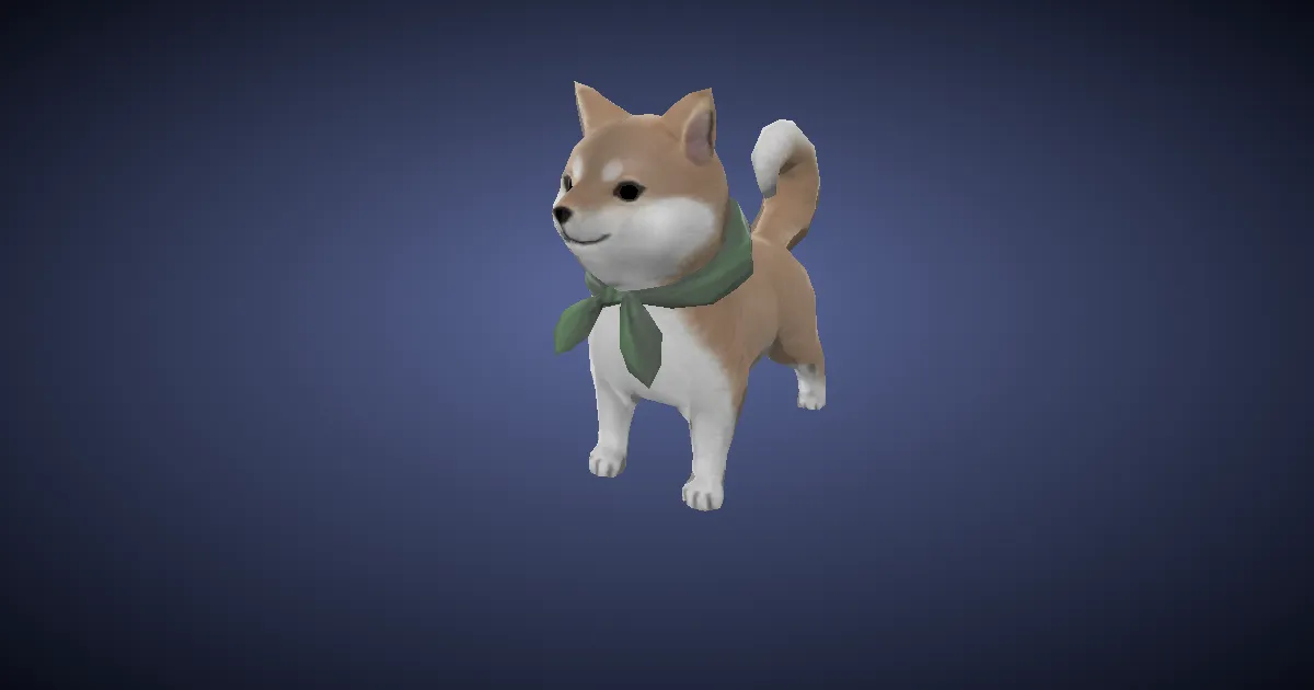 Mame shiba en 3D