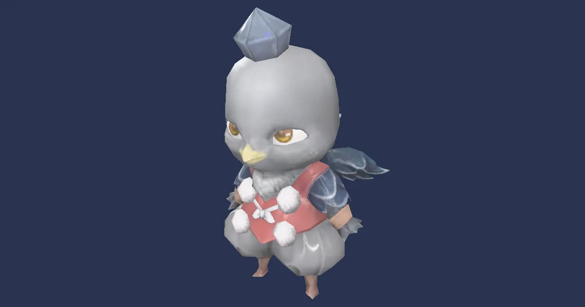 Tengu-Puppe in 3D