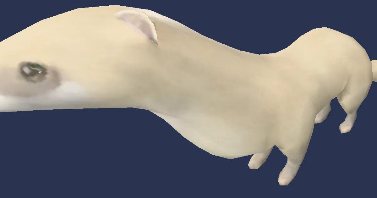 Schneewiesel in 3D