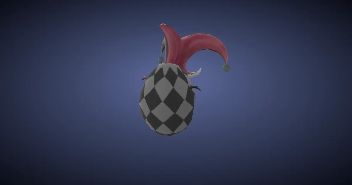 Motley egg in 3D