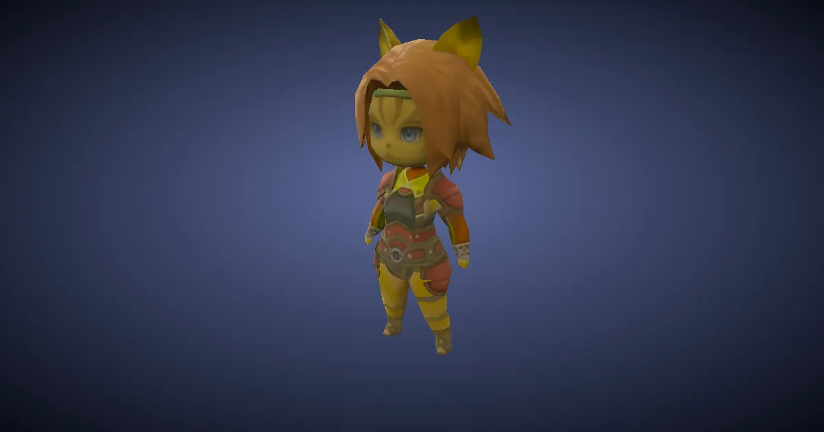 Poupée mithra en 3D