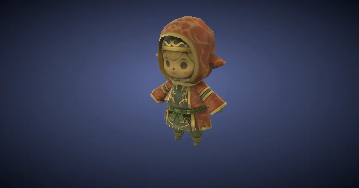 Wind-up Tarutaru in 3D