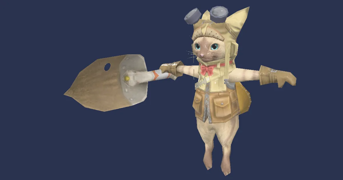 Felyne in 3D