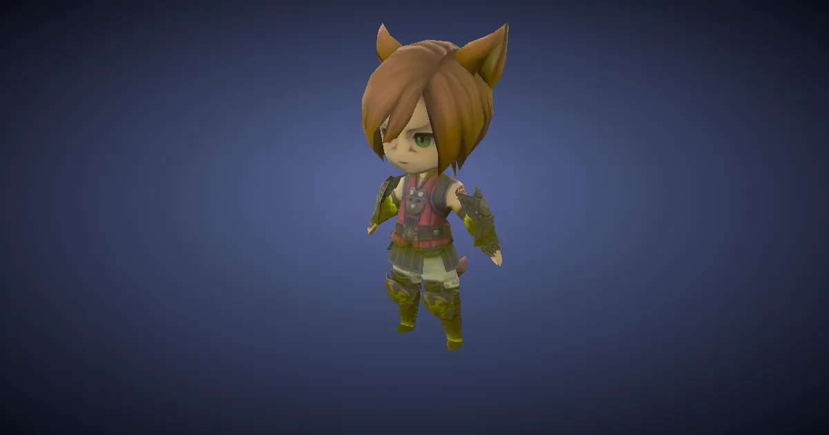 Wind-up G'raha Tia in 3D