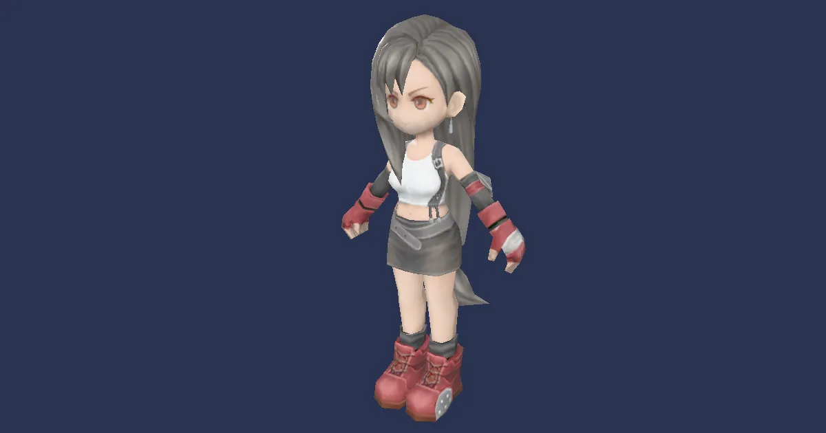 Wind-up Tifa in 3D