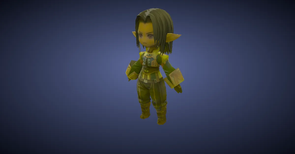 Wind-up Elvaan in 3D