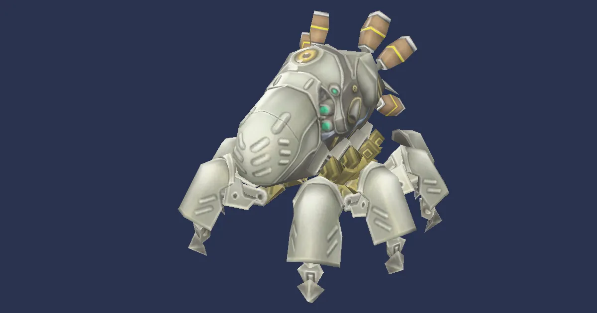 Wind-up weapon in 3D