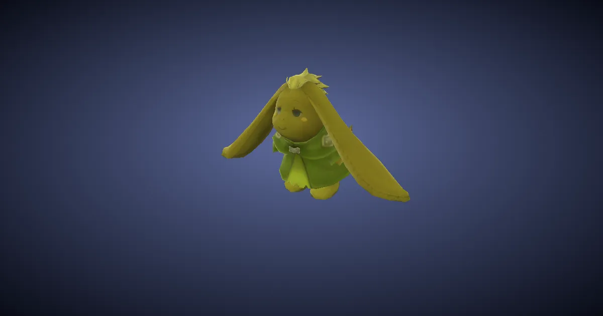 Nu Mou-Stofftier in 3D