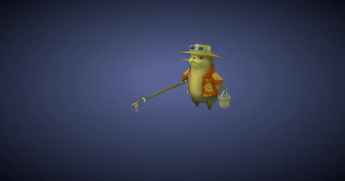 Abroader otter in 3D