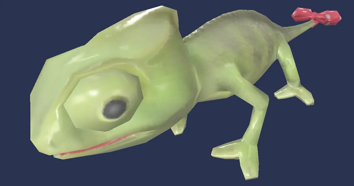 Zwergchamäleon in 3D
