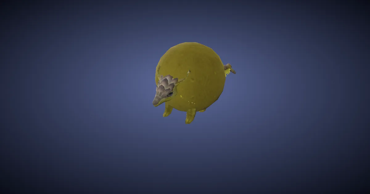 Armadillo bowler in 3D