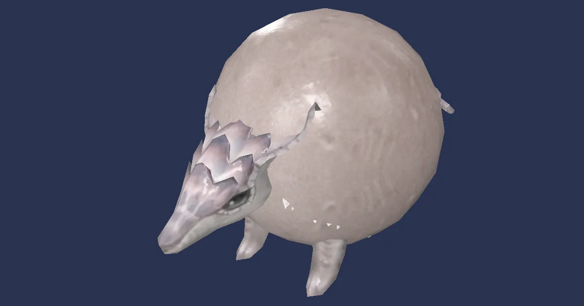 Armadillo bowler in 3D