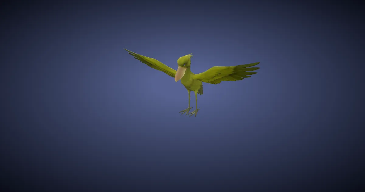 Shoebill in 3D