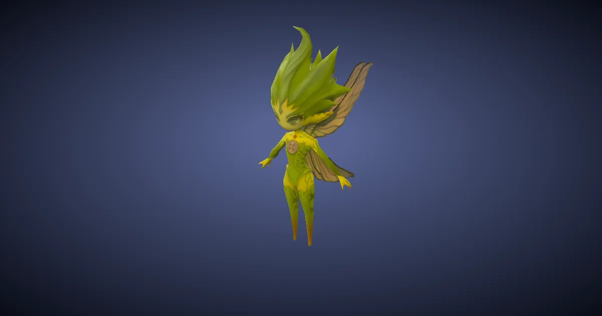 Pixie-Puppe in 3D