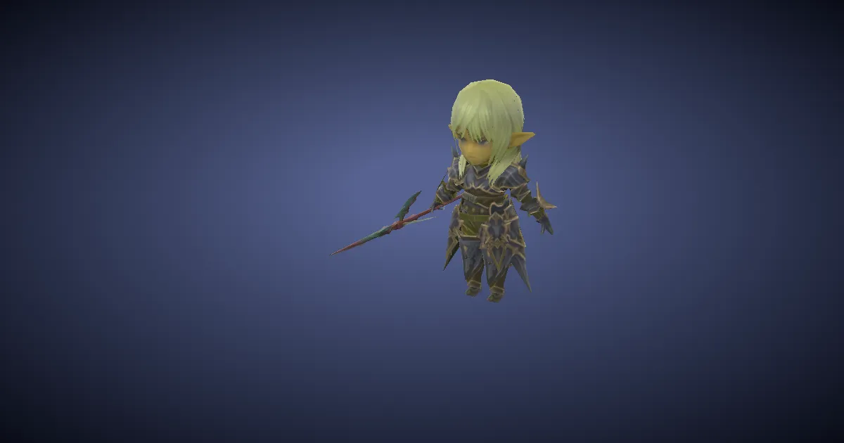Dress-up Estinien in 3D