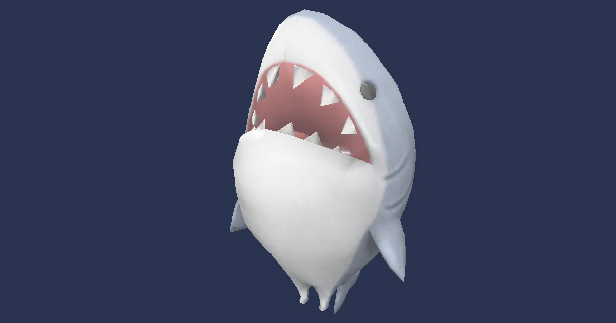 Requin commandeur en 3D