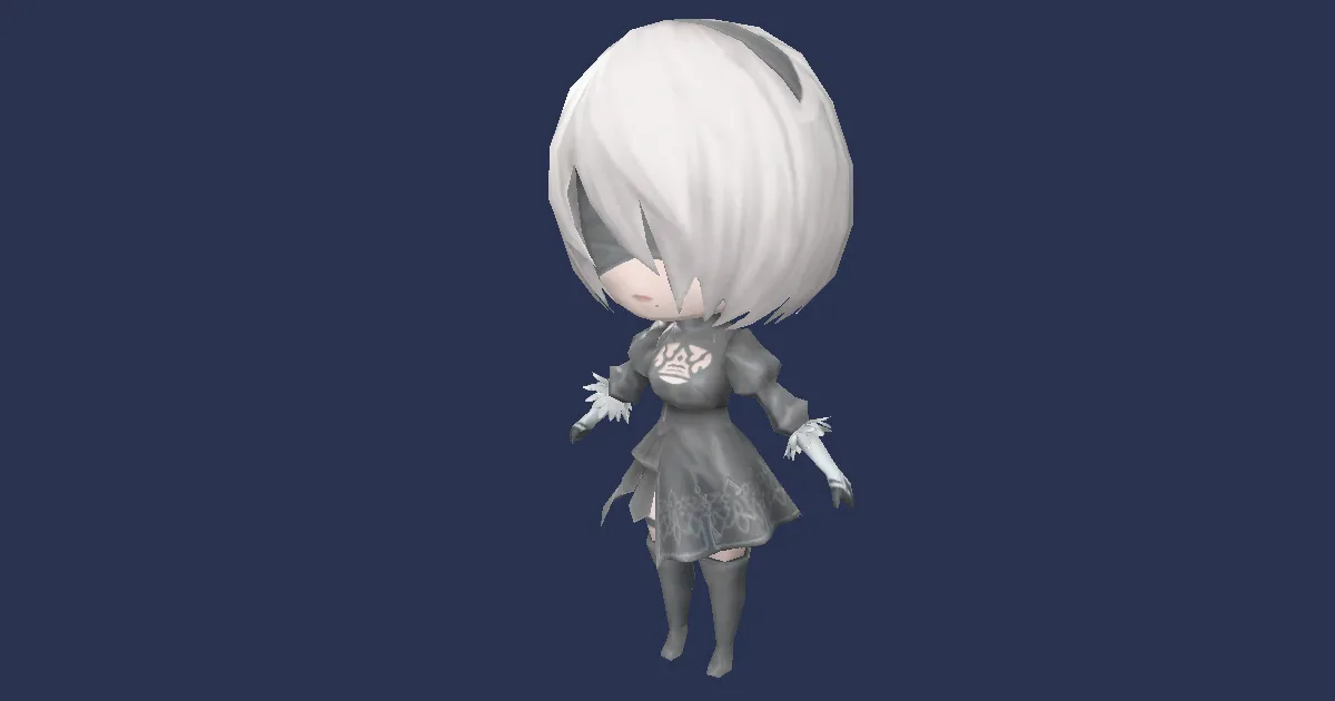 2B automaton in 3D