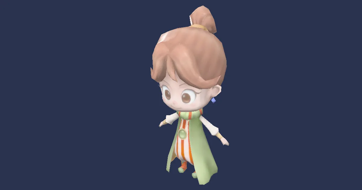 Wind-up Porom in 3D