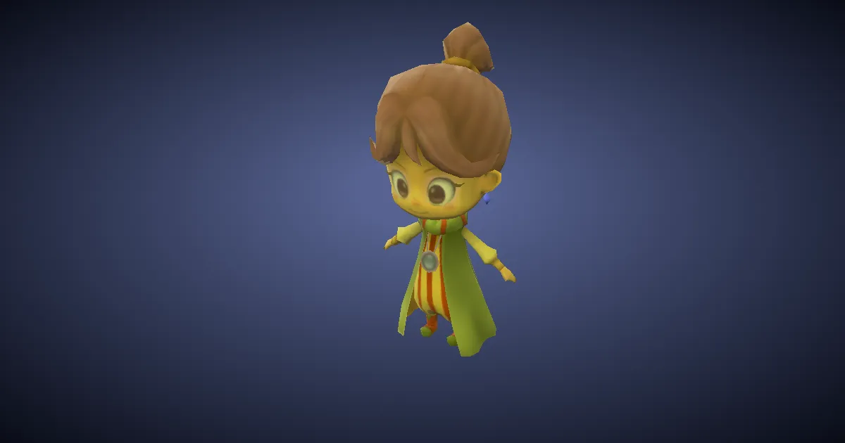 Wind-up Porom in 3D