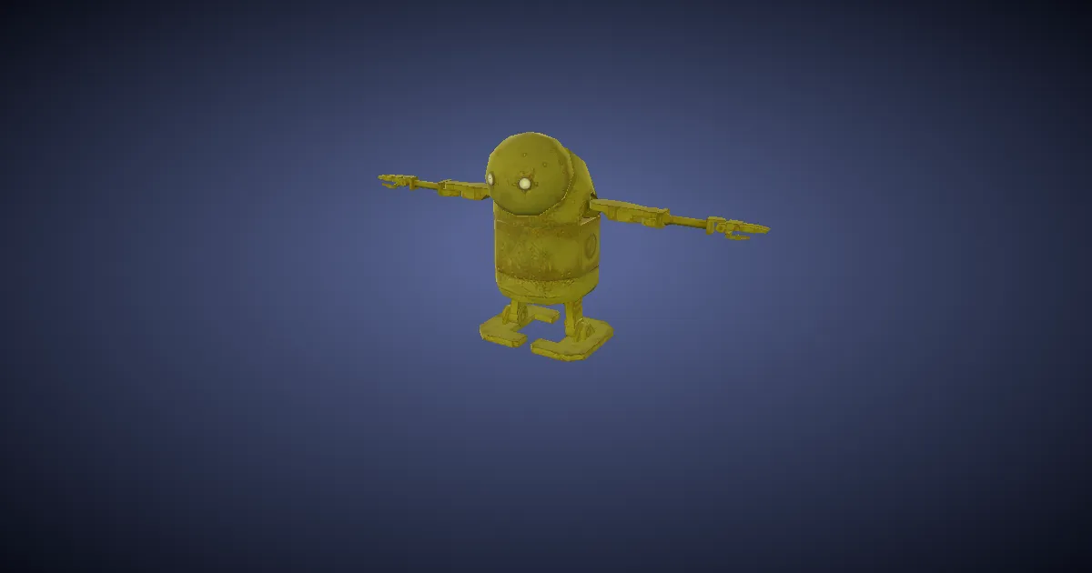 Maschinenwesen-Puppe in 3D