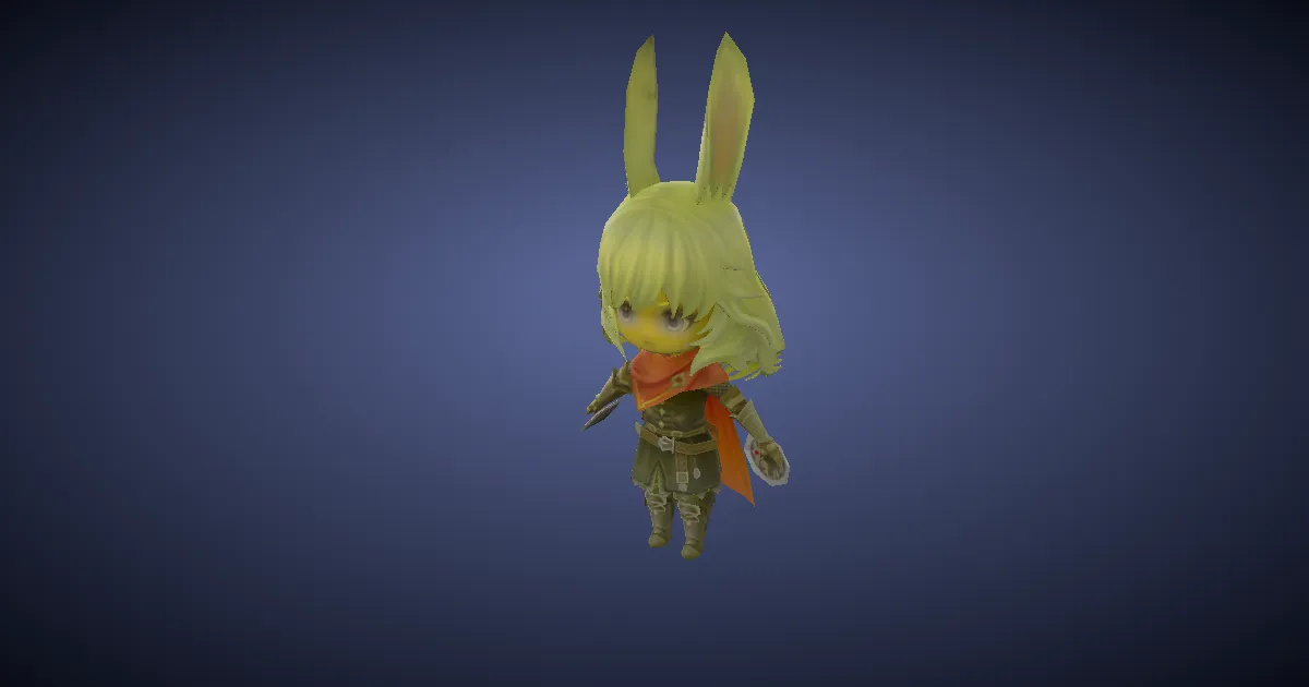 Lyna miniature en 3D