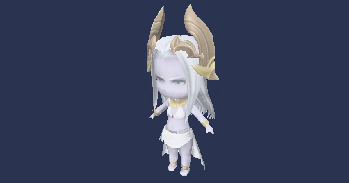 Gunnhildr-Puppe in 3D