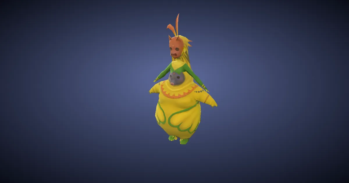 Wind-up Magus Sisters in 3D