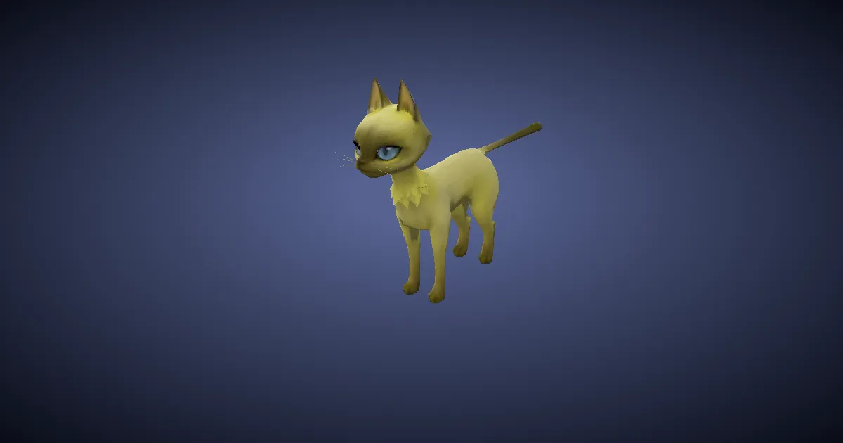 Nagxian cat in 3D