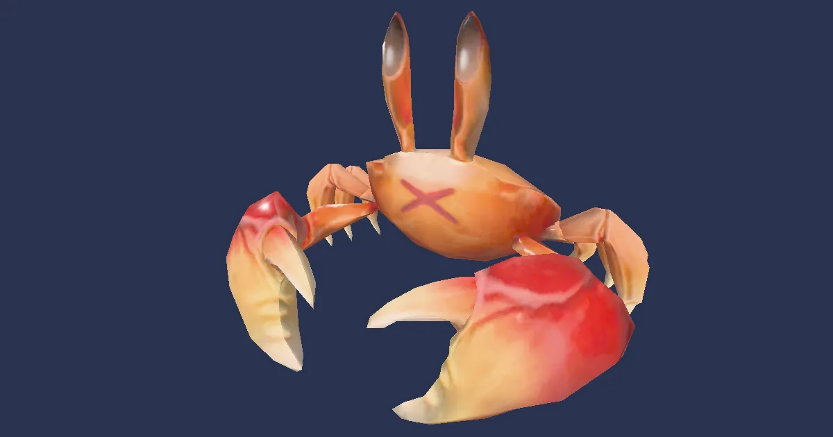 Crabe de la crabe in 3D