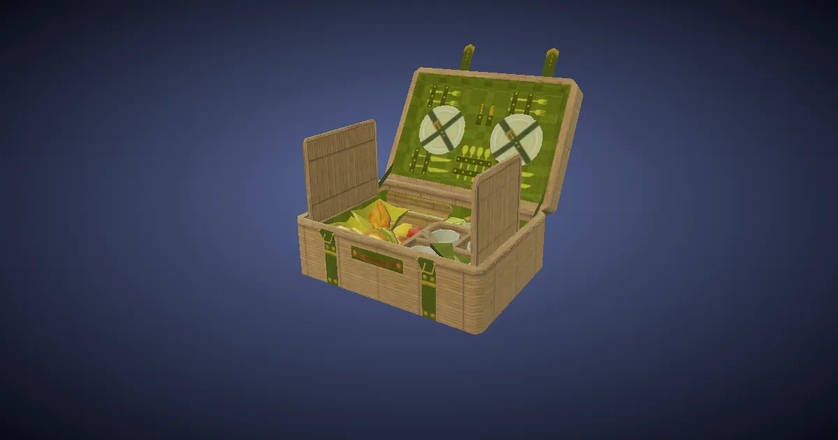 Abenteurerkorb in 3D