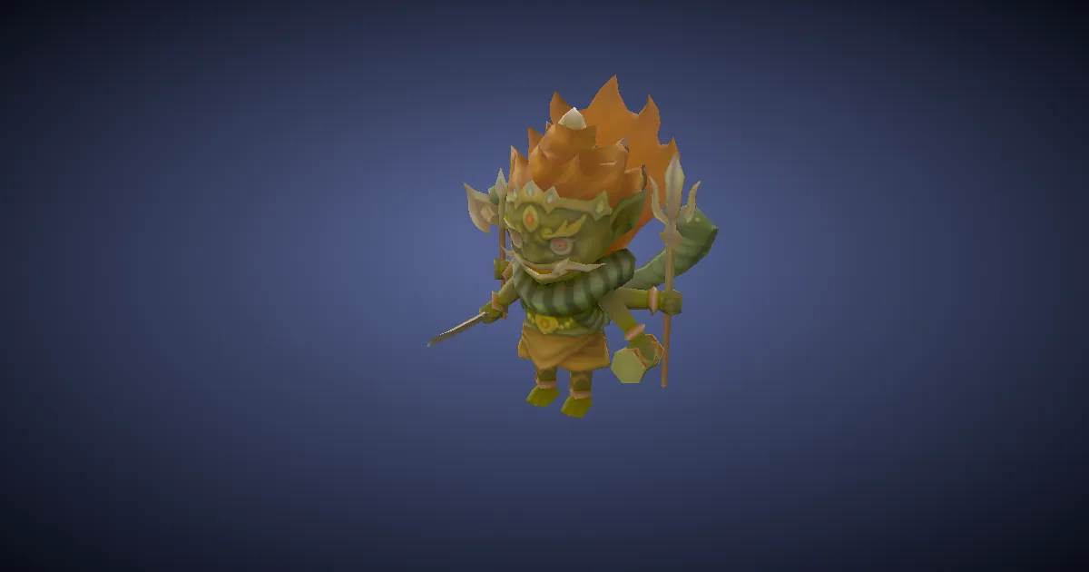Daïvadipa miniature en 3D