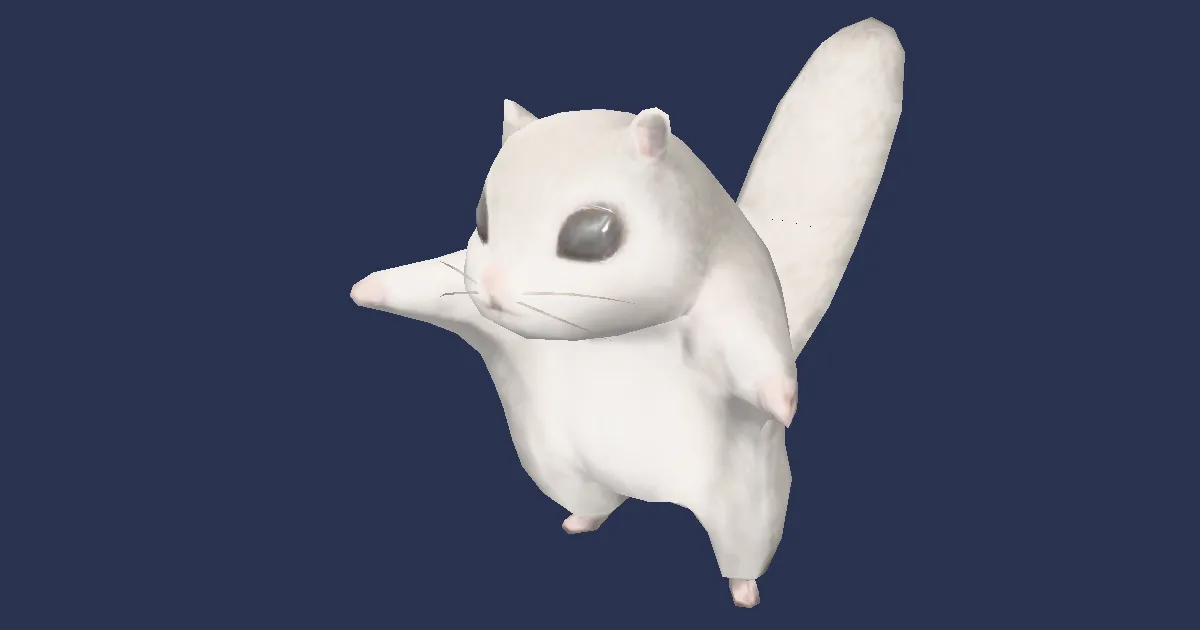 Pterosquirrel in 3D