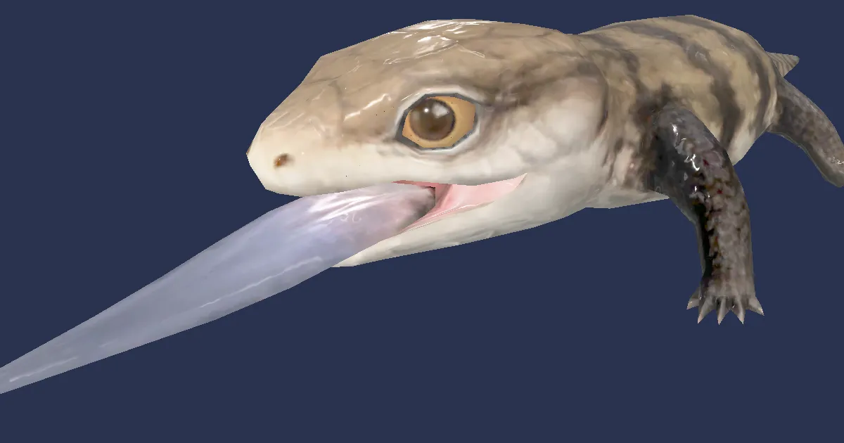 Sewer skink in 3D