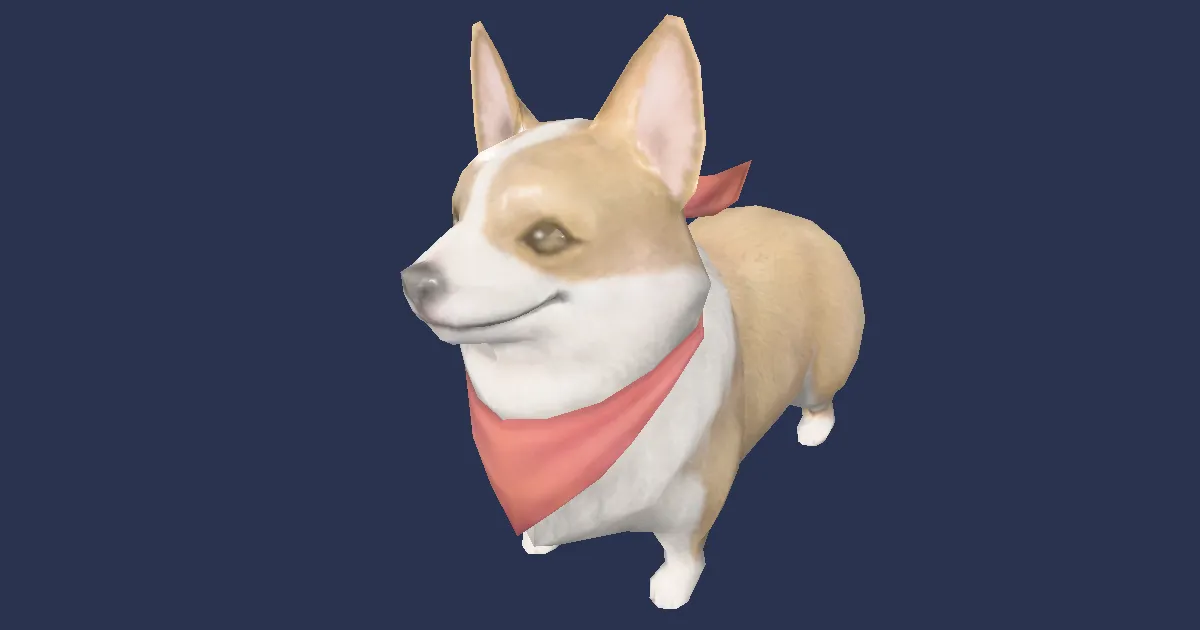 Corgi in 3D