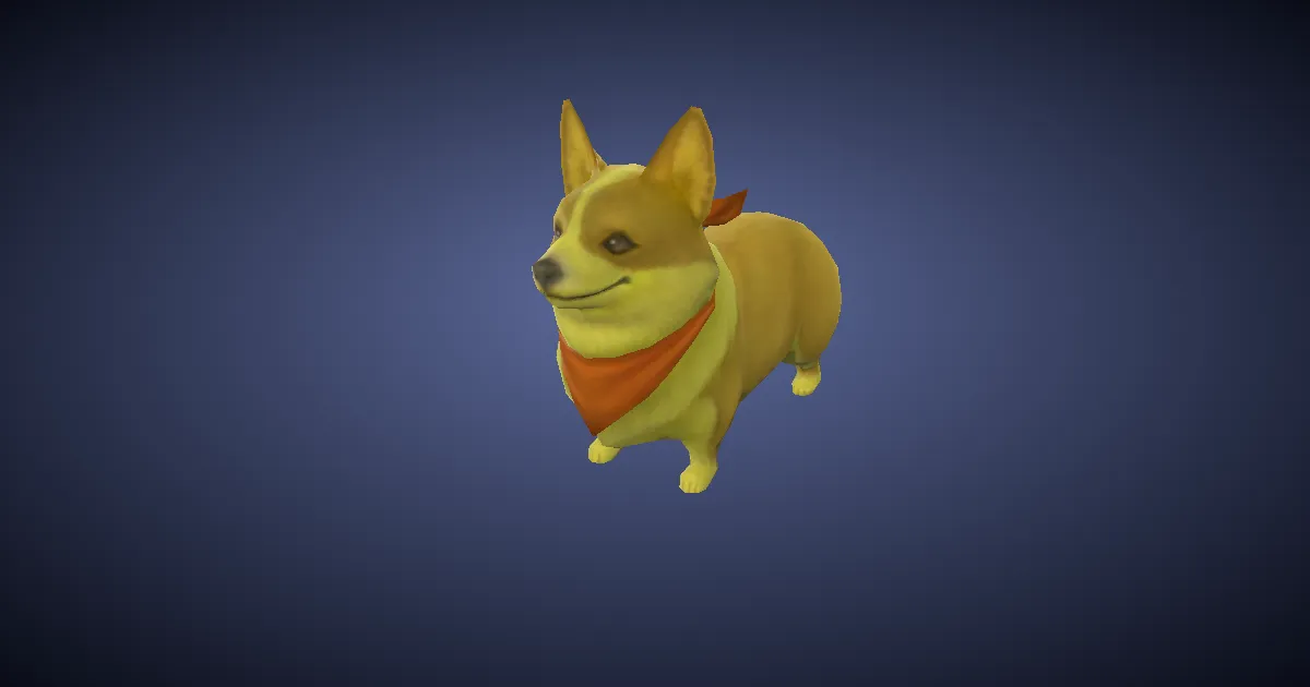 Corgi in 3D