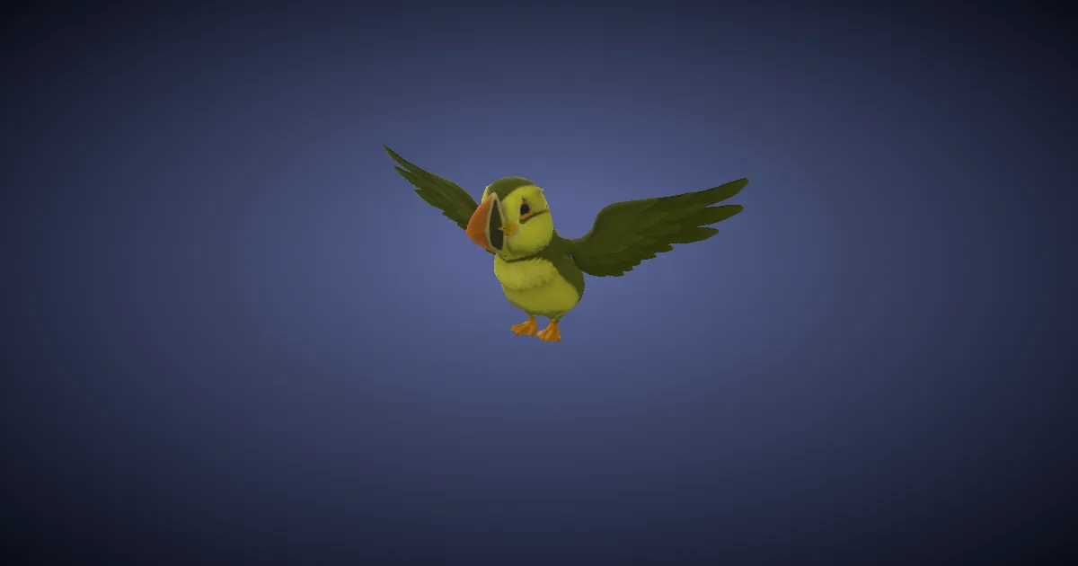 Puffin in 3D