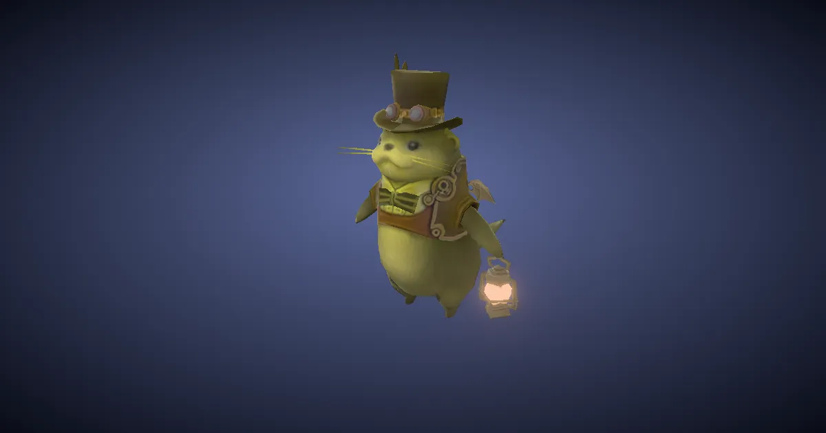 Posher otter in 3D