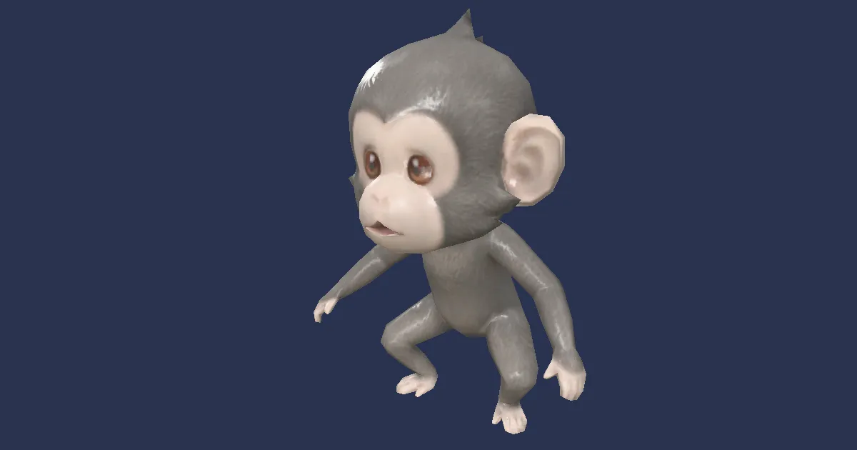 Schimpanse in 3D