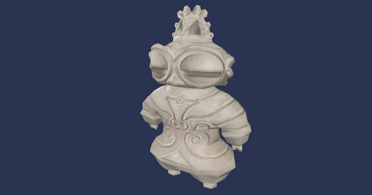 Goggle-eyed dogu in 3D