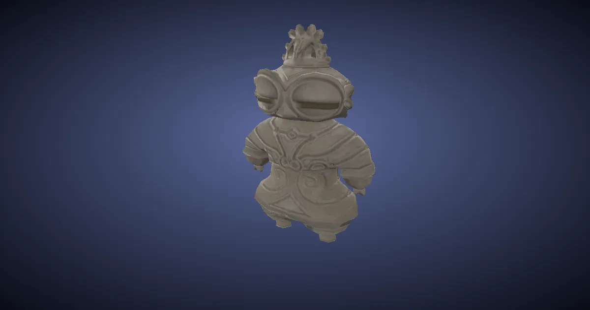 Goggle-eyed dogu in 3D