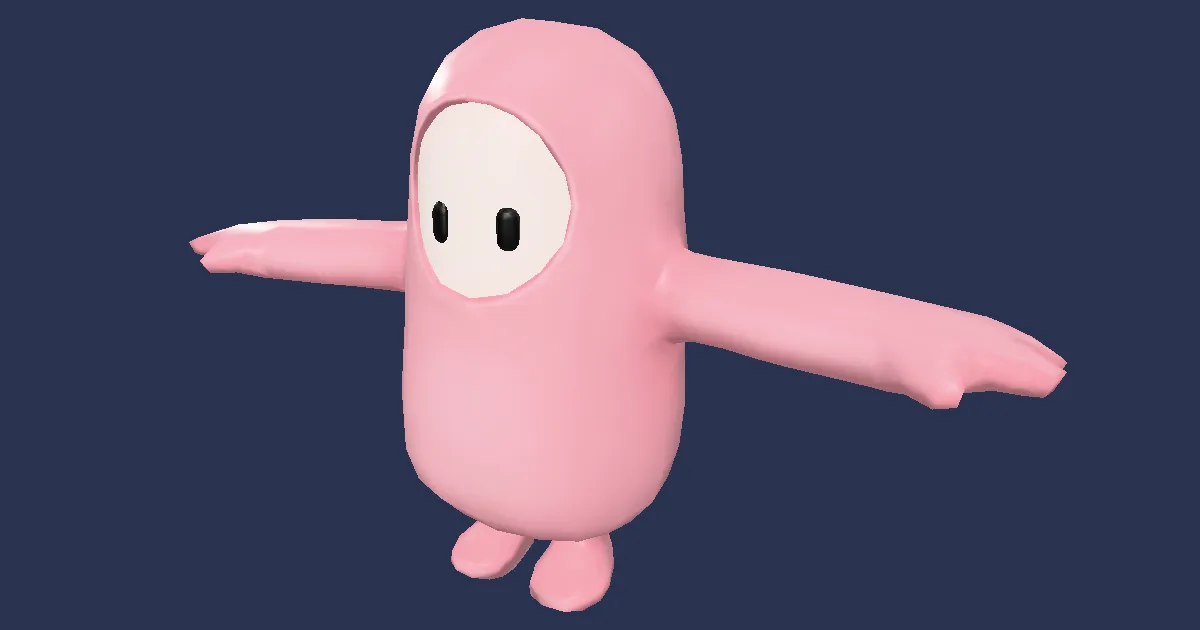 Pink Bean in 3D